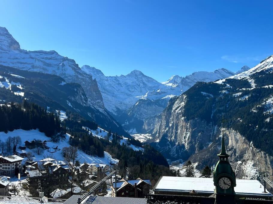 Wengen Apartment - Amazing Views, Centrally Located By Train Station Εξωτερικό φωτογραφία